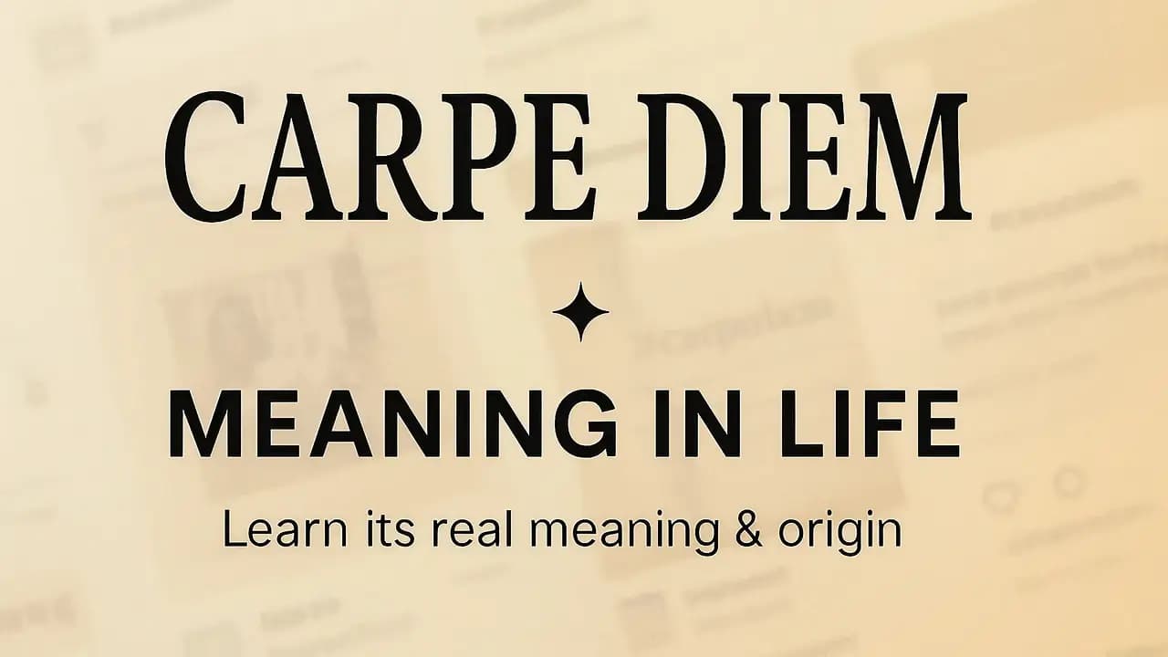 Featured image for Carpe Diem Meaning & Definitions (Explained)