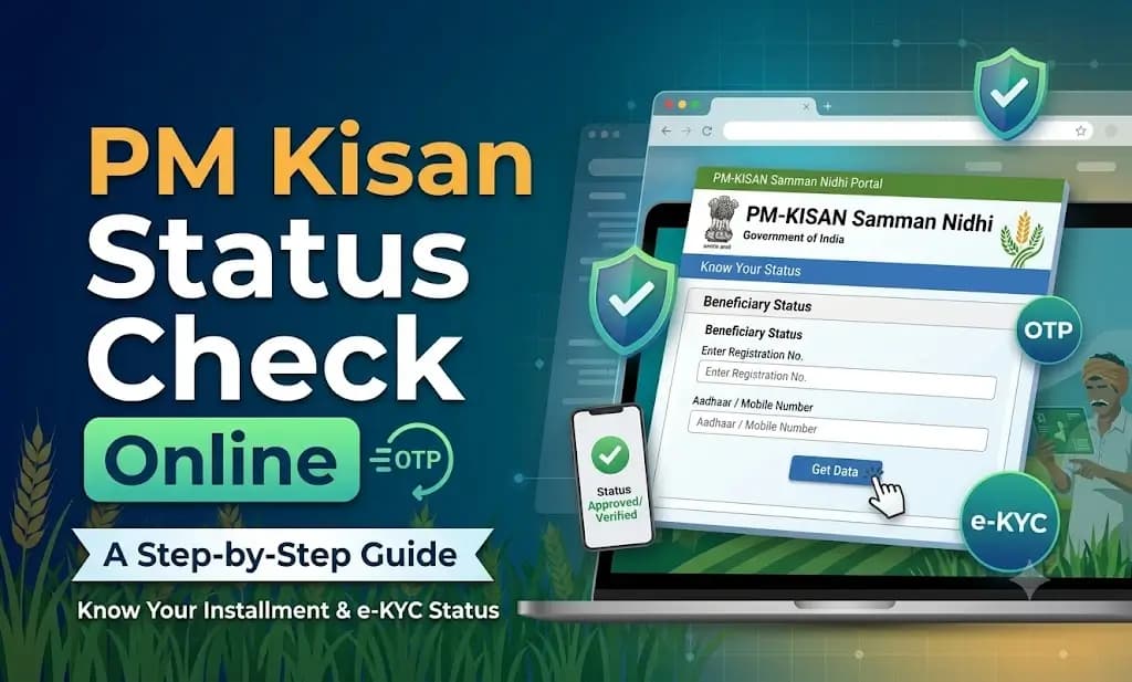 Featured image for PM Kisan Status Check & Login Guide (2026)