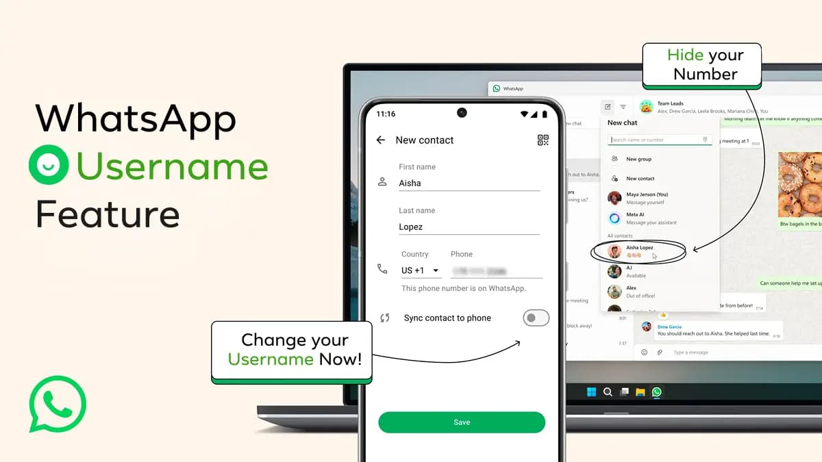 WhatsApp Username Feature: अपना Phone Number छुपाएं