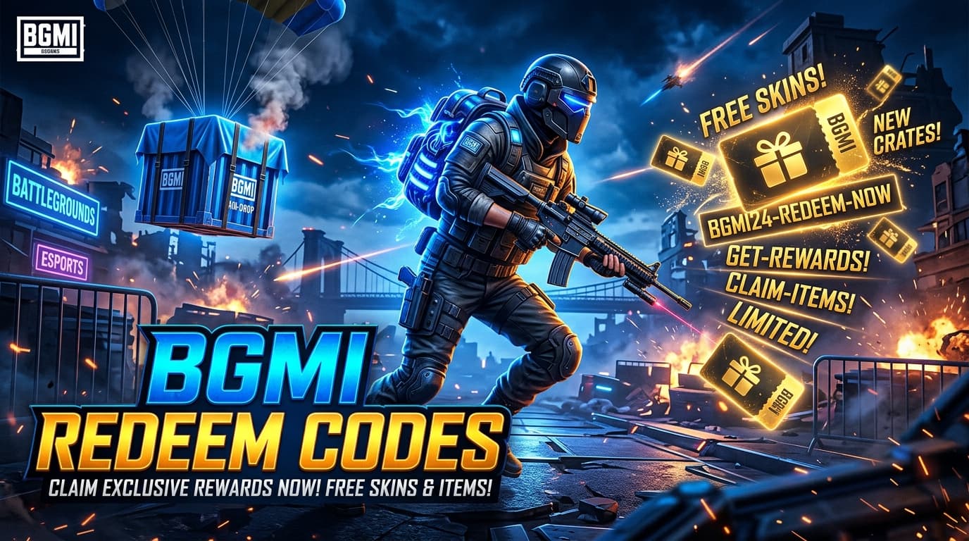 Featured image for 50+ BGMI Redeem Codes Today (October 2026): Claim Free Rewards & Skins - gaming